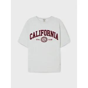 [후아유](김해점)California Lettering T-shirt(Over Fit) / WHRAG2322U