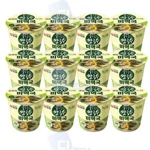 농심 I4L9W6K1 후루룩쌀국수 미역국 74g 12개 소컵 컵라면 건면