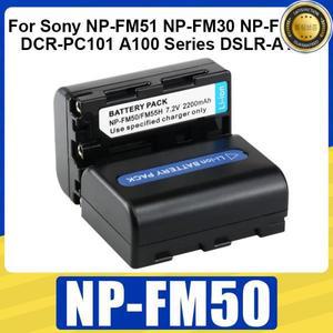 NP-FM50 FM55H 배터리 소니 DCR-PC101 A100 시리즈 DSLR-A100 카메라용 2200mAh 충전식