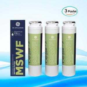 GE MSWF, Tier1 RWF1062, Aquafresh Arrowpure APF-1800, 3 PCS용 교체용 냉장고 정수 필터