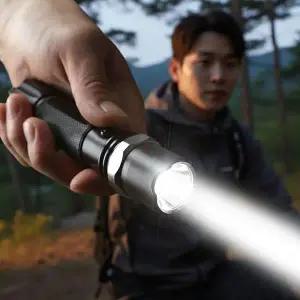 5W 고휘도 LED 줌 손전등 캠핑 등산 낚시용 비상깜빡이 휴대용 플래시