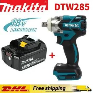 마끼다배터리 호환 Makita DTW285 320N.M 임팩트 전기 렌치 브러시리스 무선 도구 전동 공구 18V 배터리용