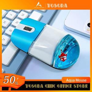 아쿠아 마우스 워터 플로트 무선 2 .4g/블루투스 귀여운 자동 컴퓨터 Esports 게임용 액세서리