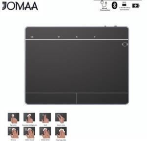 JOMAA Windows 10/11용 3가지 모드 무선 Bluetooth 트랙패드 마우스 왼쪽 및 오른쪽 클릭이 가능한 고정밀