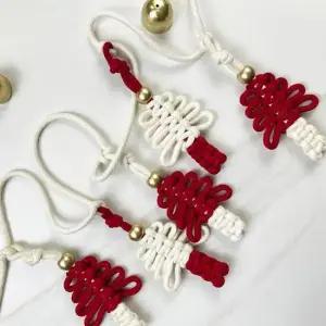 크리스마스장식 크리스마스 트리가랜드 마크라메 만들기 DIY 키트