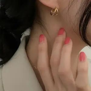 [라일리의류] Rly (925 Silver) Two ring one touch earrings E 52