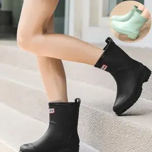 [오노마] ONM 여성 레인부츠 논슬립 패션 장화 장마 갯벌