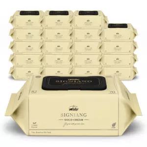 82g고평량 시그니앙 골드크림 20팩 캡형 엠보 70매 아기물티슈