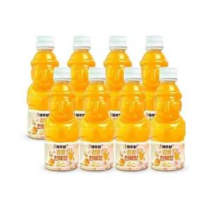 제주 T5G2T5U8 감귤 천혜향 100% 착즙 주스 330ml 8병 무첨가 원액