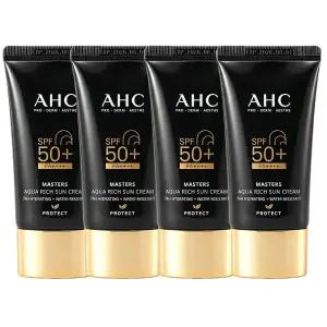 AHC 마스터즈 선크림 아쿠아리치 썬크림 60ml 4개