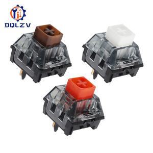Kailh Box V2 스위치 박스 사용자 정의 DIY 기계식 키보드 용 흰색 빨간색 갈색 5Pin RGB 호환 체리 MX