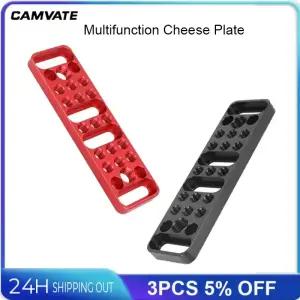 CAMVATE 다기능 치즈 플레이트 마운트 75mm 베사 삼각대 케 리그 확장 액세서리 1/4 인치 3 8 연결