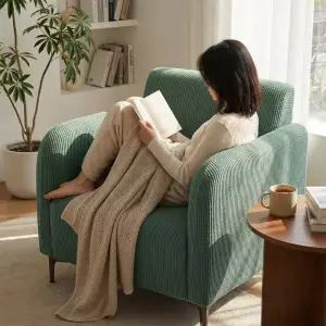 고탄력 와플 소파 커버 쇼파 덮개 천갈이 가죽 리폼 1인