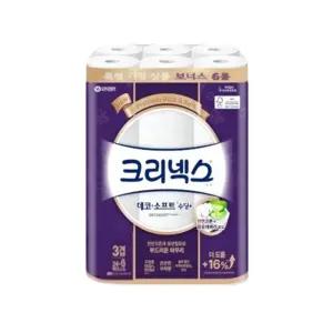 크리넥스 데코앤소프트 부케향 3겹 30롤 수딩화장지 x1팩
