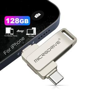 iPhone PlusXipad용 TYPE C 플래시 드라이브 pendrive 모든 iOS 외부 저장 장치휴대폰용 USBOtg 2 in 1 펜