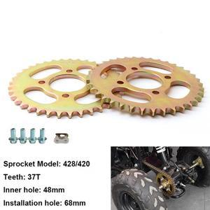 ATV 420/428 체인 37T 리어 스프로킷 48mm 볼트 간격 50cc  쿼드 바이크 4륜