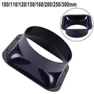 100 300MM ABS 플랜지 덕트 호스 커넥터 가정용 후드 인공 파이프 공기 환기 어댑터 배기구 연결