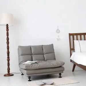 가죽 소파 베드 리클라이너 멀티 접이식 1인용 소파 베드 원룸