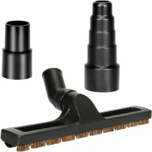 12인치 상점 진공 바닥 브러시 어셈블리 1 1/4인치 32mm 범용 교체 헤드 바퀴가 달린 360 회전 청소기