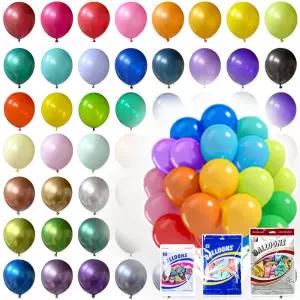 벌룬 5인치 스탠다드톤 100P 봉지 라운드 고무풍선 파티 장식 데코 이벤트 행사 생일 기념일