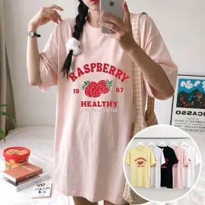 라즈베 BOX 여성 오버핏 반팔 티셔츠 (5컬러) 박스티 빅사이즈