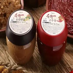 순창 상황버섯 고추장+상황버섯 조선된장 저염 재래식된장 500g 4개