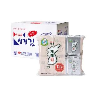 [본사운영]지도표 성경김 재래 식탁김 4g 12봉 x 8개 (총 96봉) 1박스