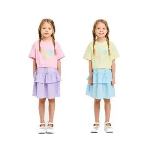 [롯데백화점]베네통 베네통키즈 레인레인보우 캉캉 원피스-QAOP20631