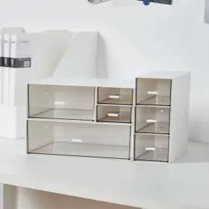 아크릴 서랍함 화장대 수납함 칸막이 다용도 서랍 데스크