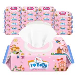 아이러브베베아기물티슈 핑크100매캡형X20팩