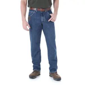 Wrangler Riggs Workwear 남성용 쿨 밴티지 파이브 포켓 진 다크 스톤 52W x 34L [호환]