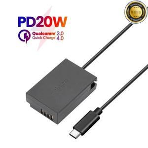 ACK-E18 유형 USB C LP-E17 더미 배터리 전원 어댑터 캐논 EOS R10 RP 200D 77D 충전기