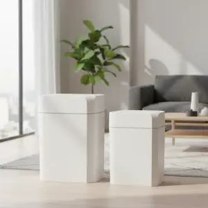 스마트쓰레기통 자동센서 화이트휴지통 12리터 16리터