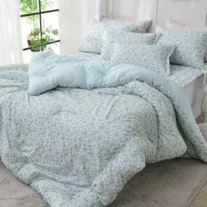 [르헤브] 로즈플라워 마이크로모달 옥수수솜 사계절 차렵이불 베개세트 SS