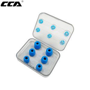 CCA CS02 소음 차단 편안한 메모리 폼 이어팁 실리콘 이어머프 인이어 이어폰 액세서리