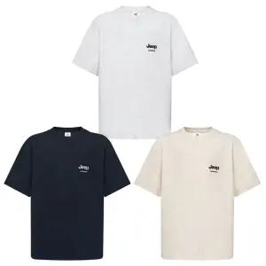 Jeep 키즈 반소매 로고 티셔츠 어린이 아동 라운드넥 반팔티 코튼폴리혼합 구김이 적은
