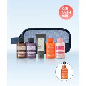 KUNDAL [파우치증정] 트레블 여행용세트 (샴푸+트리트먼트+바디워시+바디로션+폼클렌징)+바디워시 100ml 추