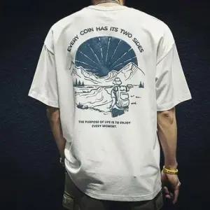 [JED] 1P 티셔츠 반팔티 백프린팅 기본 데일리 남성 면소재