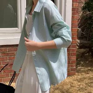 [코코블랑] 헤세 스트라이프 루즈핏 셔츠