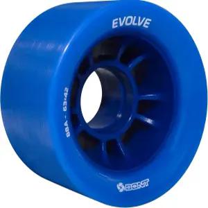 본트 이볼브 프로페셔널 등급 실내 롤러 스케이트 휠 - 고성능 폴리우레탄 스피드 세트 블루 88A 4개