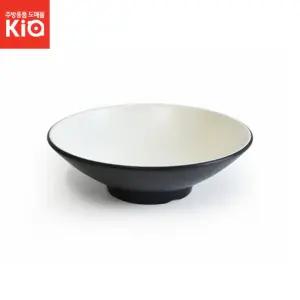 투톤 블랙앤화이트 특면기 멜라민 식당 대형 국그릇 식우동 라면 업소용면 식당면 식기 주방식 업소식 멜라