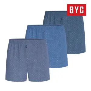 [BYC] 남성 분리형 트렁크 팬티 40수 순면 더블박서 MCW6014 3매입