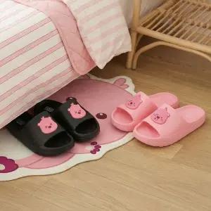 [아웃도어스/프로월드컵]PWX 귀여운 잔망루피 소프트슬리퍼 핑크 블랙