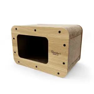 프리미요 굿즈 티비 스크래쳐L캣스크래쳐 고양이집 숨숨 하우스 놀이터 스크래처 스크래쳐 반려묘스크래처