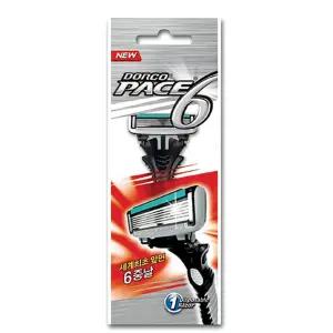 도루코 페이스6 면도기 10개입 남성용 남자 6중날 디자인 트리머 6날
