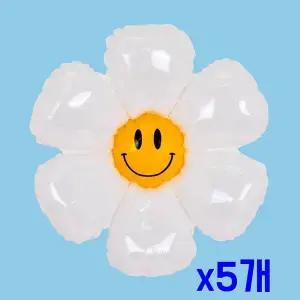 TBZ 스마일 데이지플라워 중형 은박풍선 x5개 행사풍선