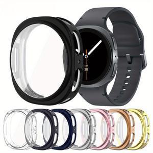 호환 삼성 호환제품 호환 워치 8 40 44 TPU 케이스 풀 범퍼 스크린 보호필름 스마트워치 액세서리 삼성 호환제품 호환 워치 8 소프트 커버
