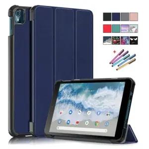 태블릿 키보드 케이스 파우치 거치대 노키아 T20 T 20 T10 10 PU 가죽 트라이 폴딩 스탠드 마그네틱 플립