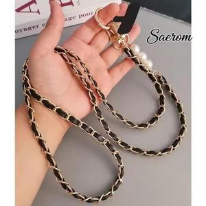 휴대폰 목걸이 여성용 긴 및 어깨끈 케이스 범용 크로스바디 진주 체인