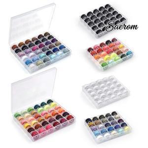 여러 가지 빛깔의 스레드 스풀 재봉틀 보빈 용 플라스틱 퀼팅 액세서리